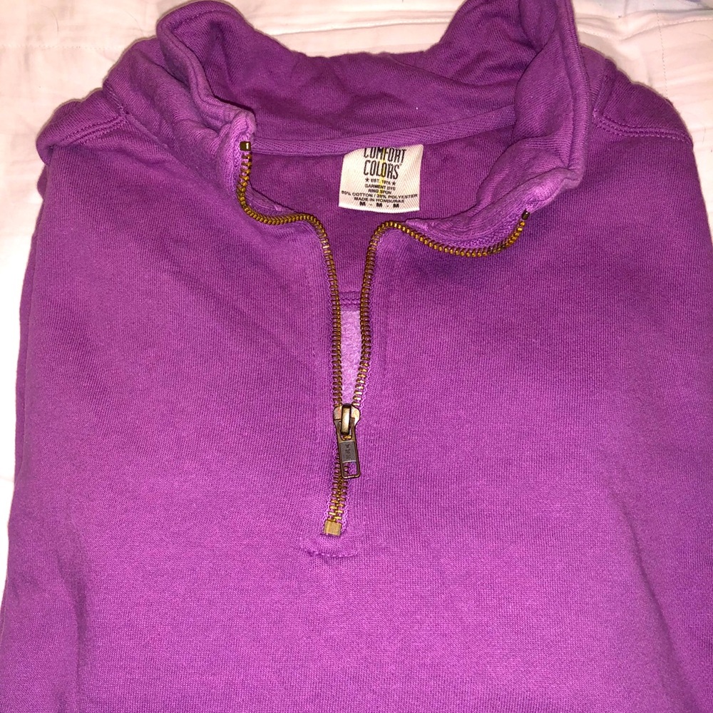 Comfort colors quarter zip up